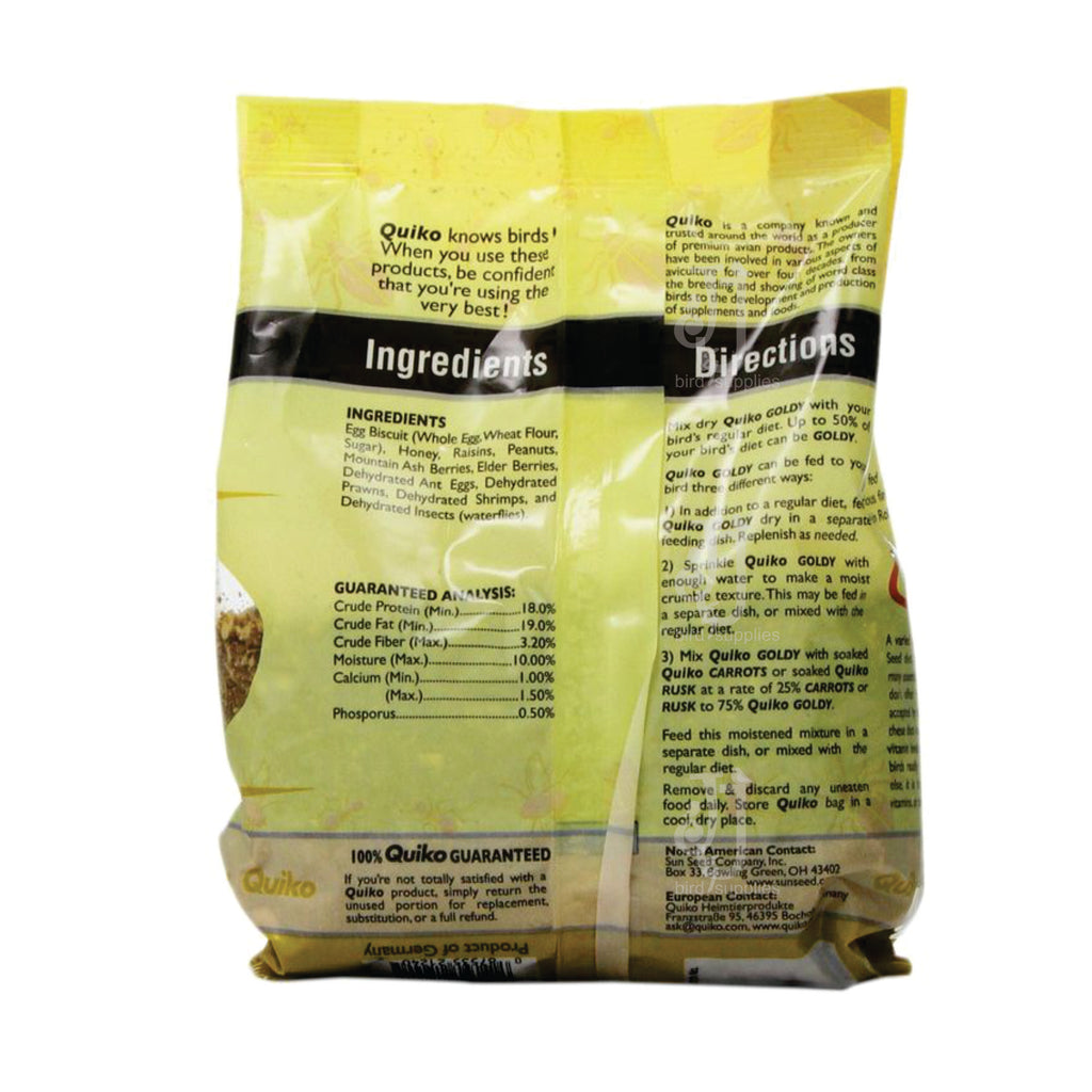 Quiko Goldy Egg Food for Softbills and Finches. 400g