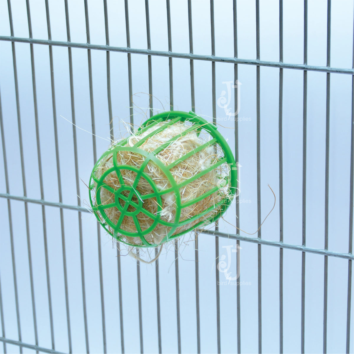 Nesting material holder.